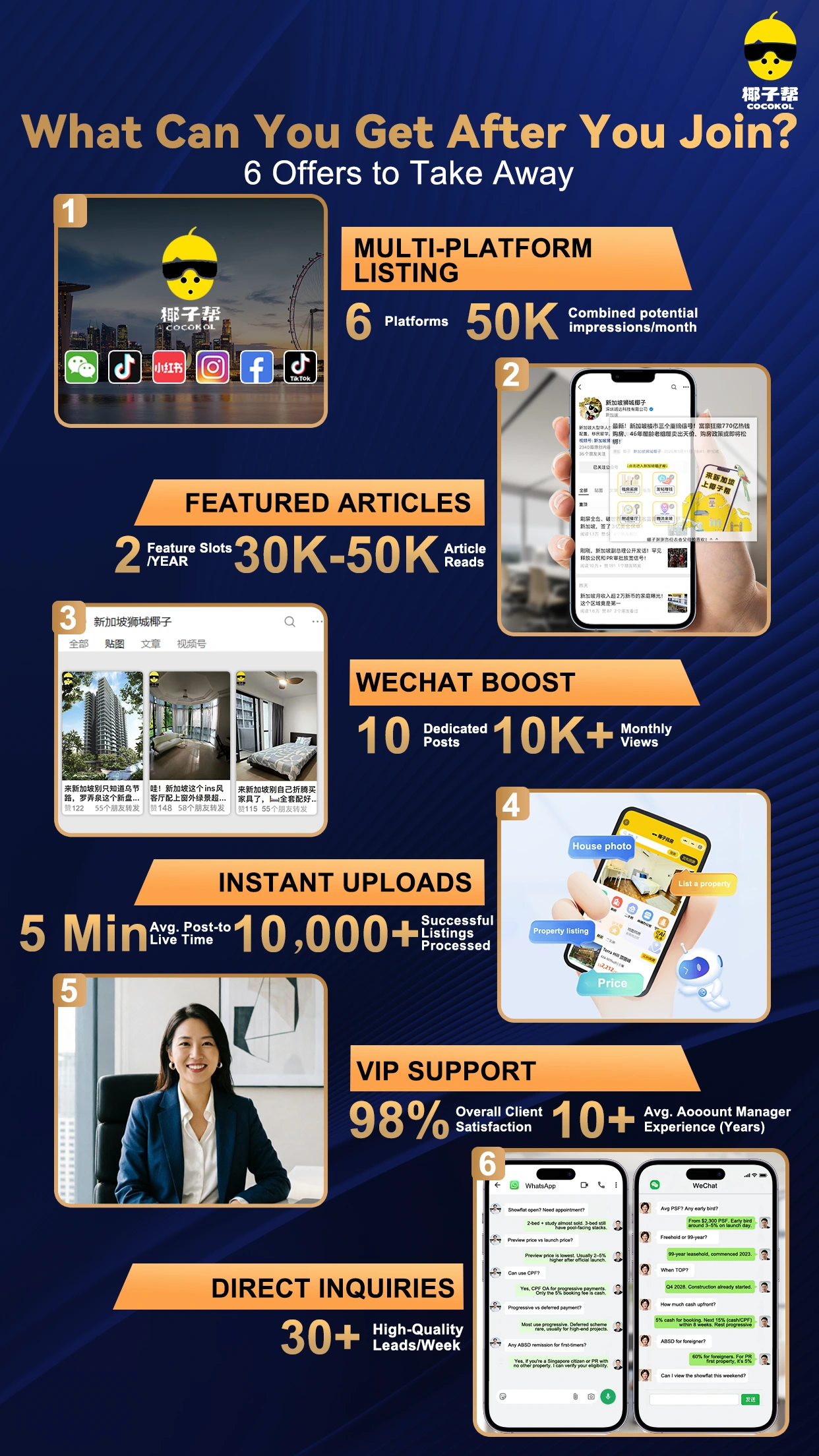 What can you get after you join?